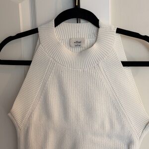 Wilfred Ivory Knit Sleeveless Top
